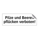 Pilze und Beeren pflücken verboten!