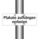 Plakate aufhängen verboten