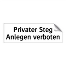 Privater Steg Anlegen verboten
