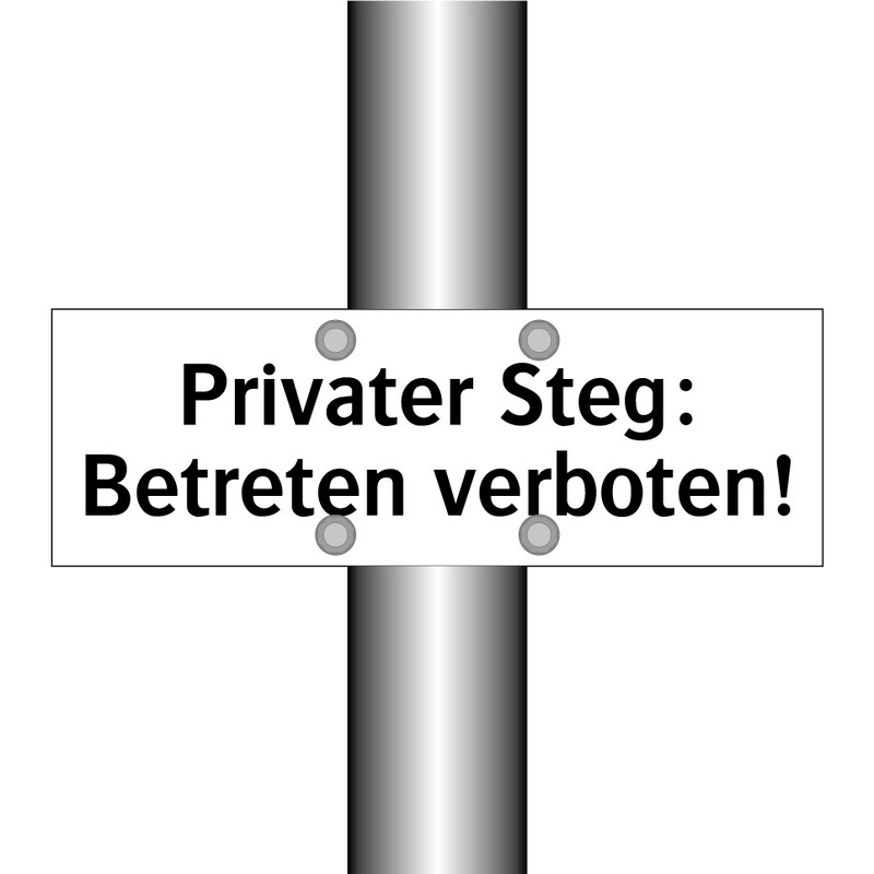 Privater Steg: Betreten verboten!