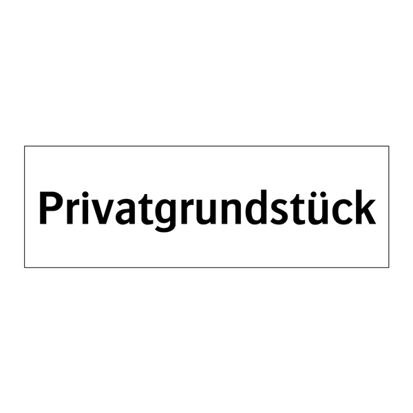 Privatgrundstück