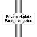 Privatparkplatz Parken verboten