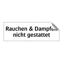 Rauchen & Dampfen nicht gestattet