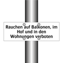 Rauchen auf Balkonen, im Hof und in den Wohnungen verboten