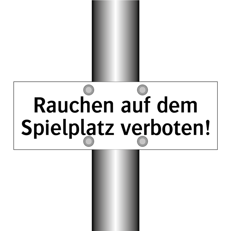 Rauchen auf dem Spielplatz verboten!