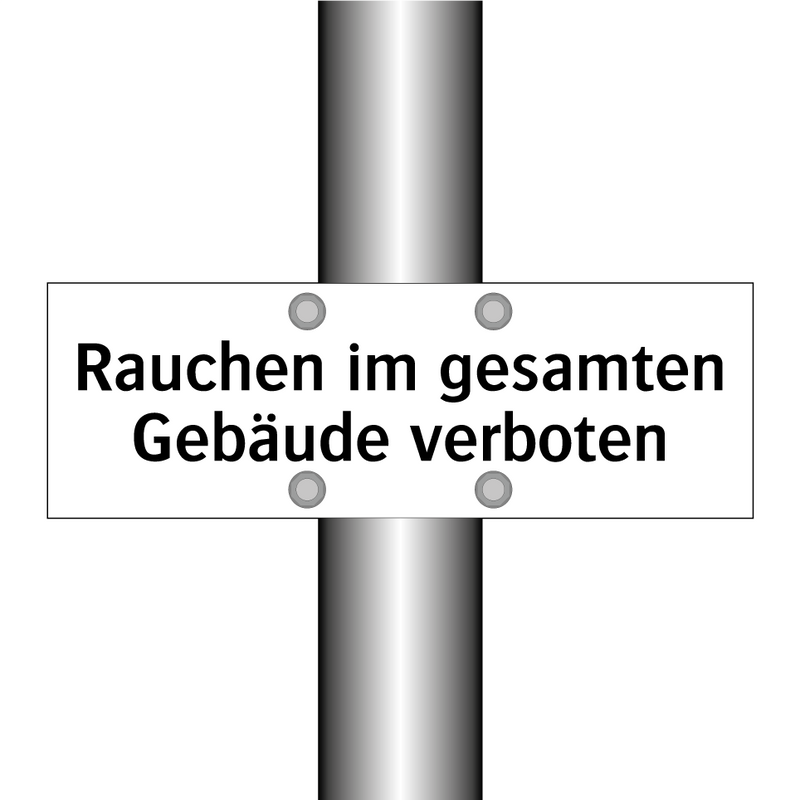 Rauchen im gesamten Gebäude verboten