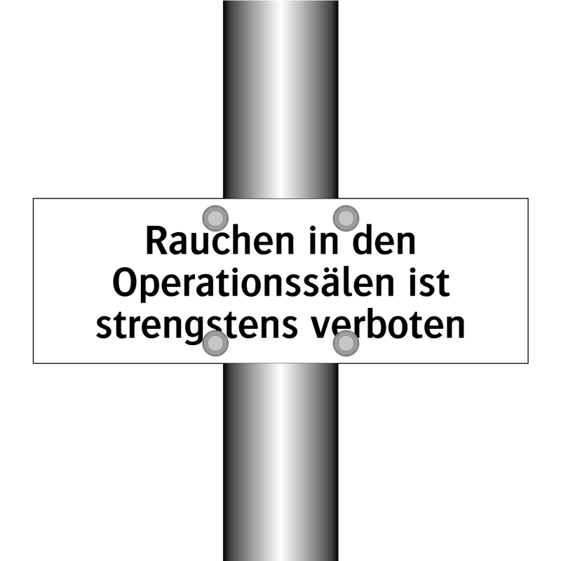Rauchen in den Operationssälen ist strengstens verboten