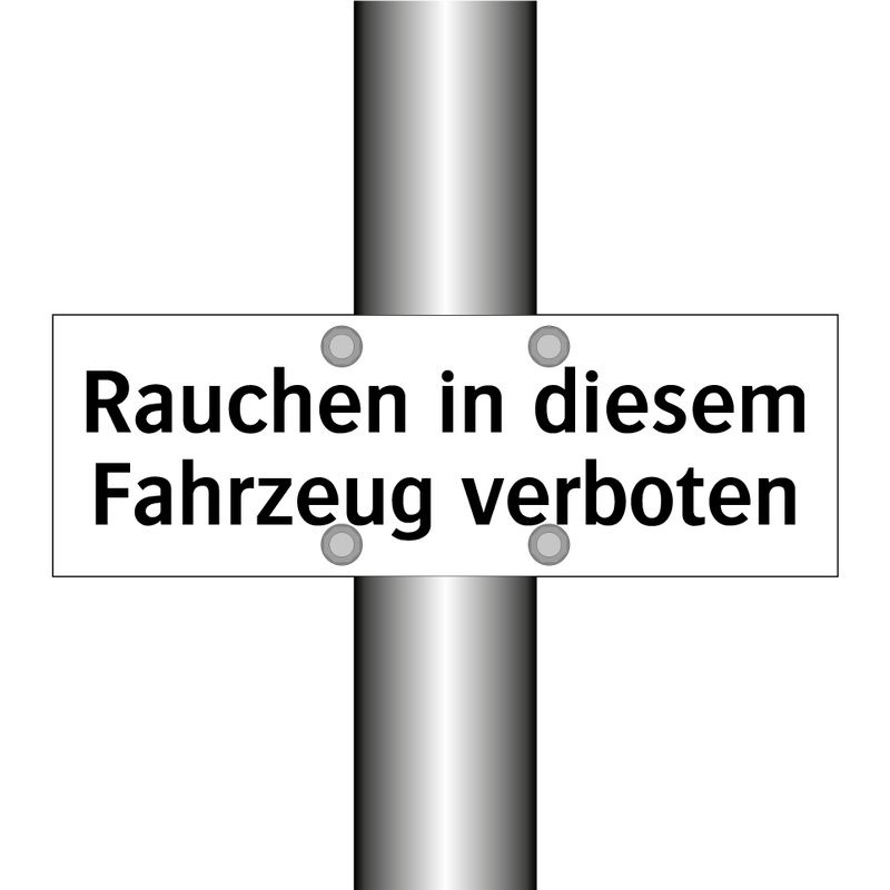 Rauchen in diesem Fahrzeug verboten