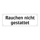 Rauchen nicht gestattet