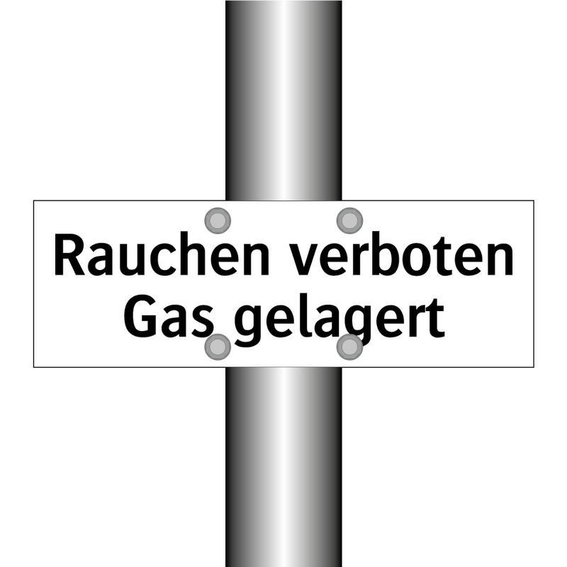 Rauchen verboten Gas gelagert