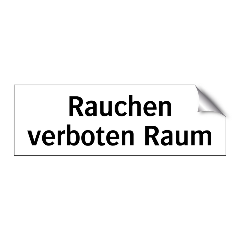 Rauchen verboten Raum