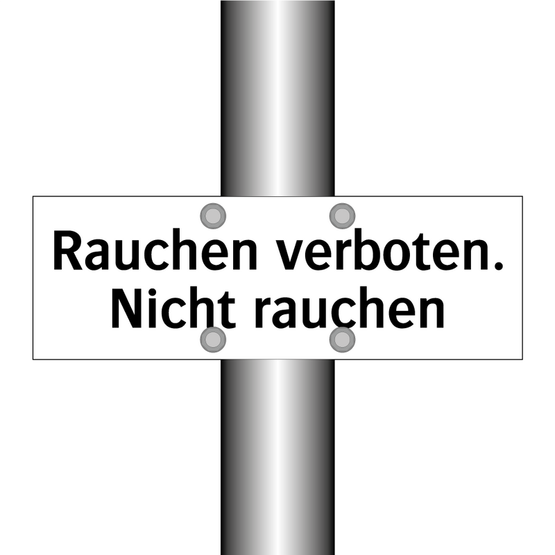 Rauchen verboten. Nicht rauchen