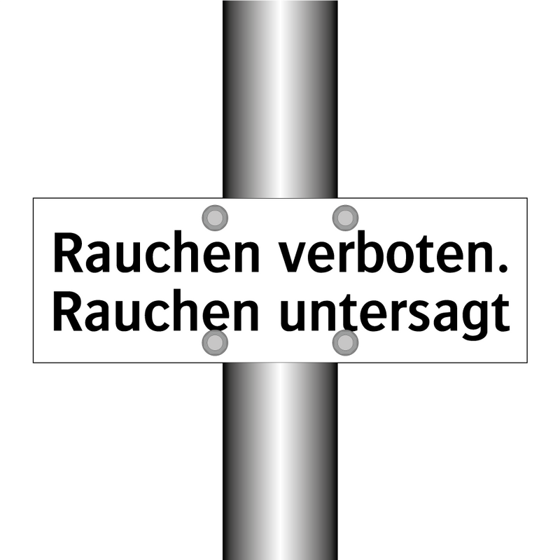 Rauchen verboten. Rauchen untersagt