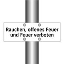 Rauchen, offenes Feuer und Feuer verboten
