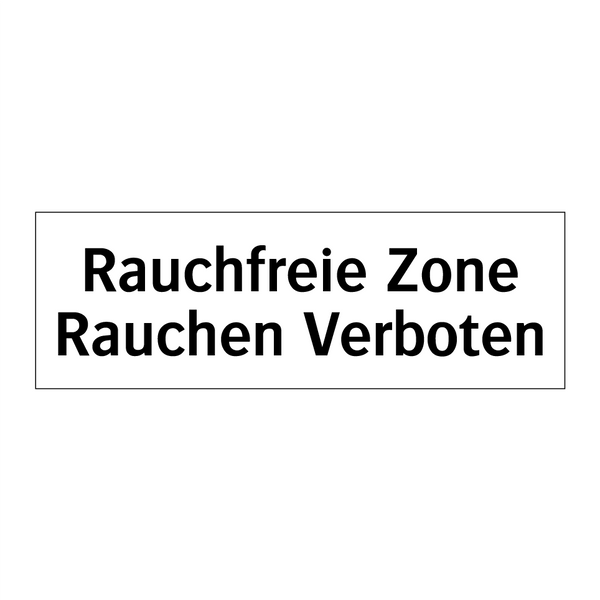 Rauchfreie Zone Rauchen Verboten