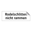 Rodelschlitten nicht rammen