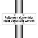 Rollatoren dürfen hier nicht abgestellt werden
