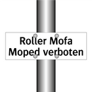 Roller Mofa Moped verboten