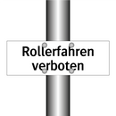 Rollerfahren verboten