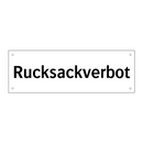 Rucksackverbot