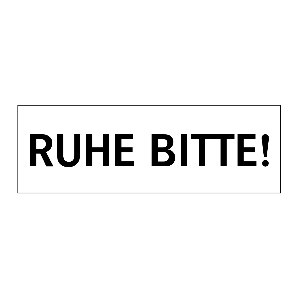 Kauf RUHE BITTE! schild | SignOnline | DE-P1893