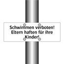 Schwimmen verboten! Eltern haften für ihre Kinder!