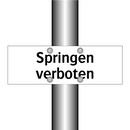 Springen verboten