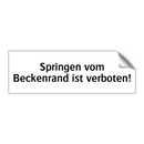 Springen vom Beckenrand ist verboten!