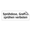 Sprühdose, Graffiti sprühen verboten