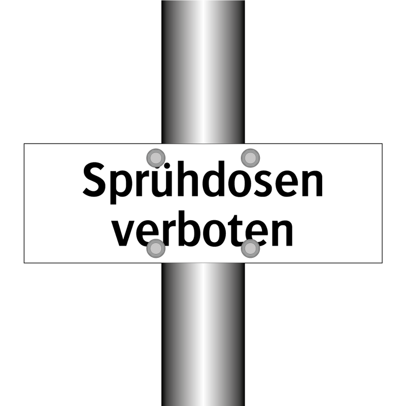 Sprühdosen verboten