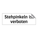 Stehpinkeln ist verboten