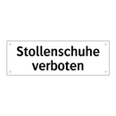 Stollenschuhe verboten