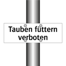 Tauben füttern verboten