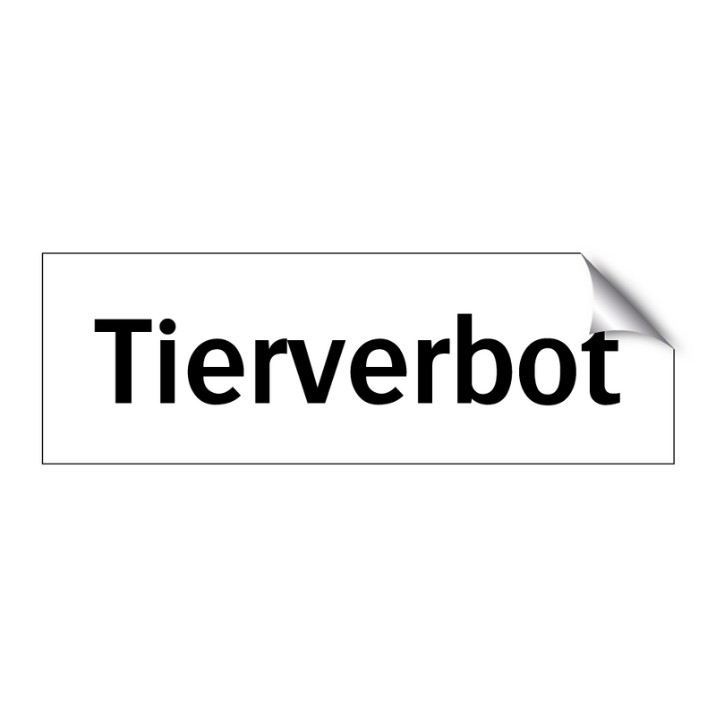 Tierverbot