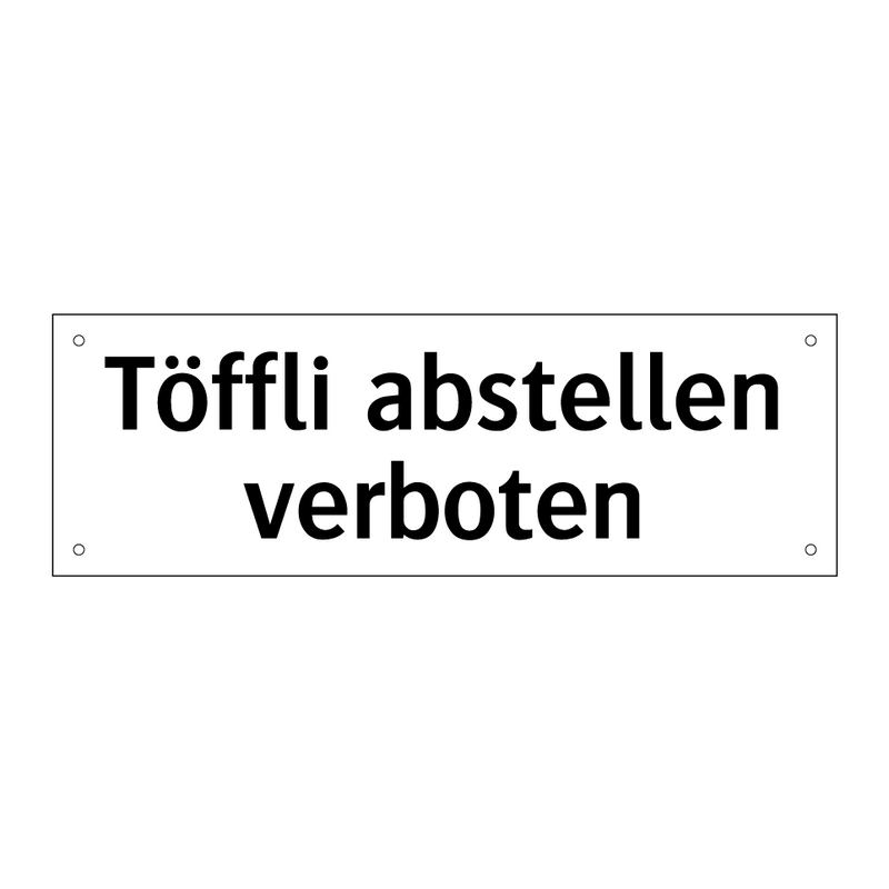 Töffli abstellen verboten