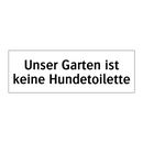 Unser Garten ist keine Hundetoilette