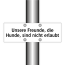 Unsere Freunde, die Hunde, sind nicht erlaubt