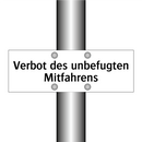 Verbot des unbefugten Mitfahrens