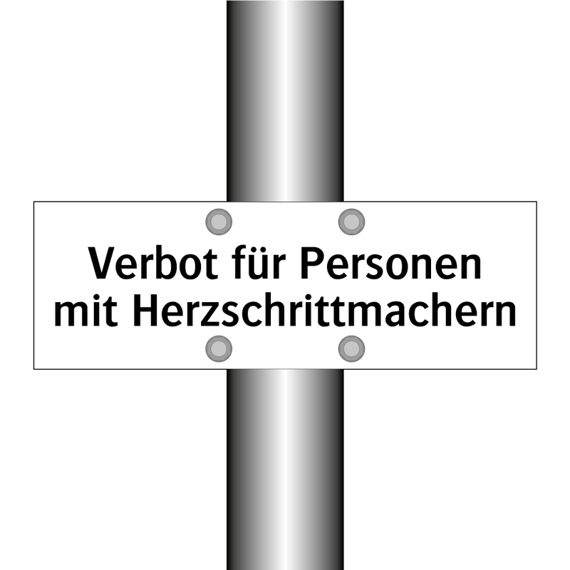 Verbot für Personen mit Herzschrittmachern
