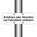 Anlehnen oder Abstellen von Fahrrädern verboten!
