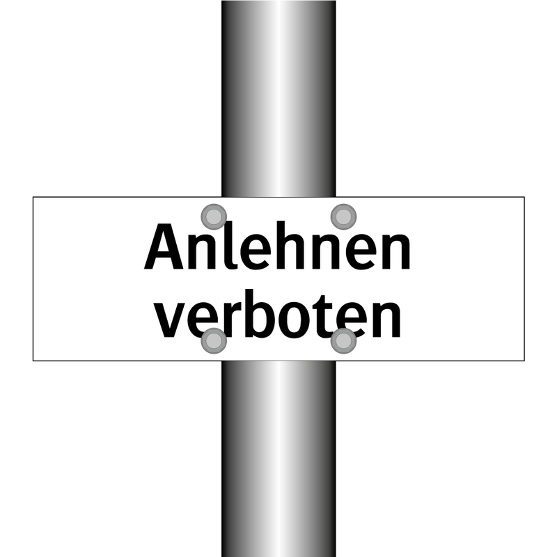 Anlehnen verboten