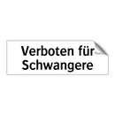 Verboten für Schwangere
