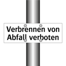 Verbrennen von Abfall verboten