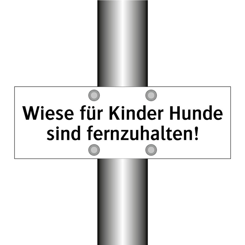Wiese für Kinder Hunde sind fernzuhalten!