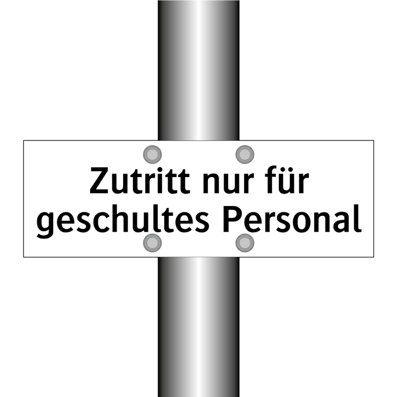 Zutritt nur für geschultes Personal