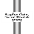 Öllagerraum Rauchen, Feuer und offenes Licht verboten