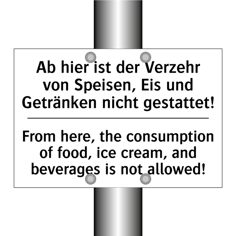 Ab hier ist der Verzehr von Speisen, /.../ - From here, the consumption of /.../