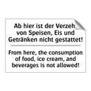 Ab hier ist der Verzehr von Speisen, /.../ - From here, the consumption of /.../