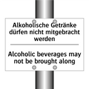 Alkoholische Getränke dürfen nicht /.../ - Alcoholic beverages may not be /.../