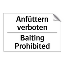 Anfüttern verboten - Baiting Prohibited